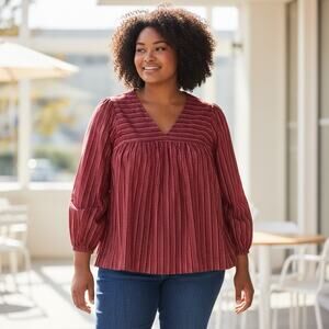 Madewell Woman's Sz. XL V-Neck Blouse